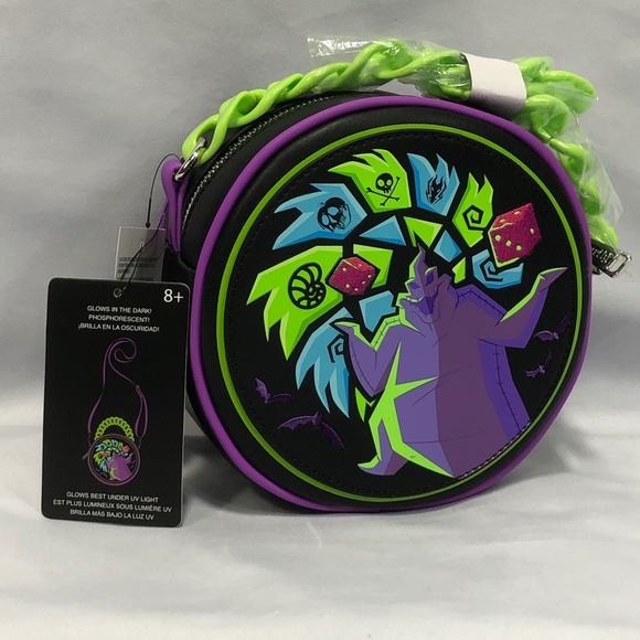 Disney Loungefly Nightmare Before Christmas Oogie Boogie Glow Crossbody Bag NEW - Picture 2 of 7